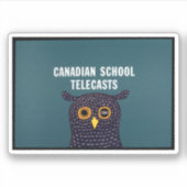 Sticker Télécommunications scolaires canadiennes (Devant)