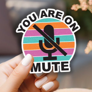 Sticker Téléconférence Spéciale Vous Êtes Sur Mute