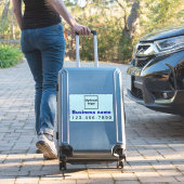 Sticker Téléphone professionnel sur bleu clair grand recta (Valise Insitu)