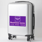 Sticker Téléphone professionnel sur grand rectangle violet (Sur valise)