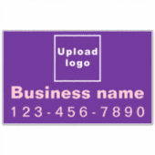 Sticker Téléphone professionnel sur grand rectangle violet (Devant)