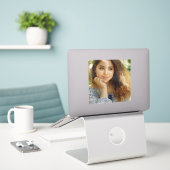 Sticker Téléversement de photo complet (Ordinateur portable sur le bureau)