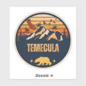 Sticker Temecula, Californie (Feuille)