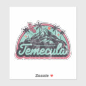 Sticker Temecula, Californie (Feuille)