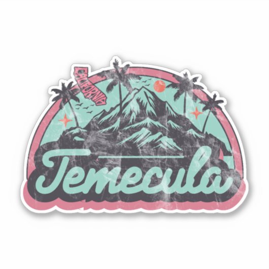 Sticker Temecula, Californie (Devant)