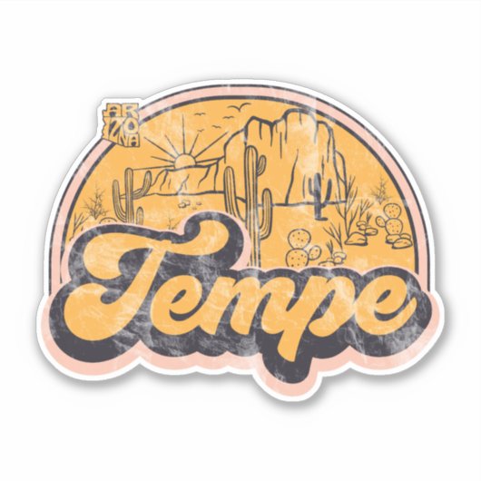 Sticker Tempe, Arizona (Devant)