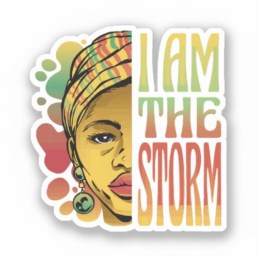 Sticker Tempête de l'histoire noire (Recto)