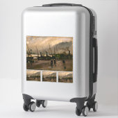 Sticker Tempête portuaire des pêcheurs d'Amsterdam par Vin (Sur valise)