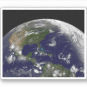 Sticker Tempêtes Tropicales Sur La Planète Terre. (Devant)