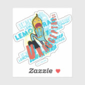 Sticker Temps d'aventure | Attaque au citron "INACCEPTABLE (Feuille)