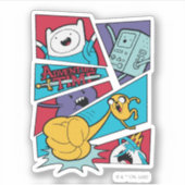 Sticker Temps d'aventure | Graphique du panneau d'action (Devant)