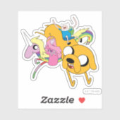 Sticker Temps d'aventure | Lady, Bubblegum, Finn & Jake (Feuille)