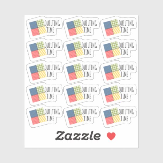 Sticker Temps de courtepointe Artiste Hobby Bujo Planner (Feuille)