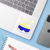 Sticker Temps de Film Popcorn (Ordinateur portable avec iPhone)