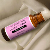 Sticker Tendance Rose 10ml Roll d'huile de parfum sur bout