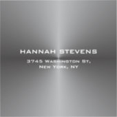 Sticker Tendance simple gris clair élégant moderne (Recto)