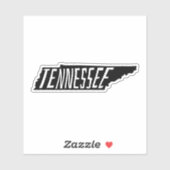 Sticker Tennessee, American State Outline - Voyage (Feuille)