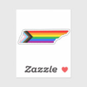 Sticker Tennessee State Pride LGBTQ Progress Pride (Feuille)