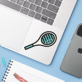 Sticker tennis (Ordinateur portable avec iPhone)