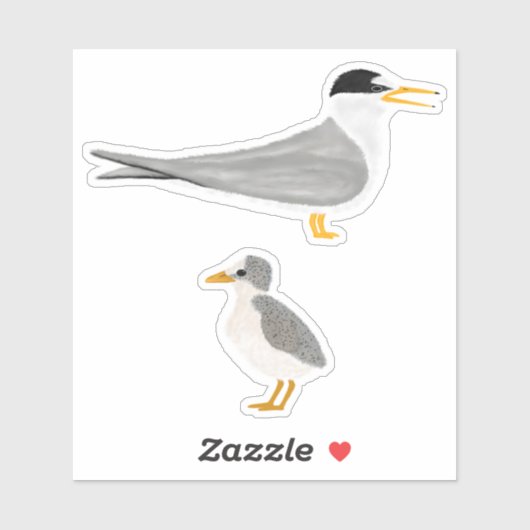 Sticker Terne minimum avec sa poussette (Feuille)