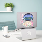 Sticker Terre (Ordinateur portable sur le bureau)