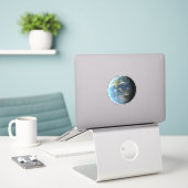 Sticker Terre (Ordinateur portable sur le bureau)
