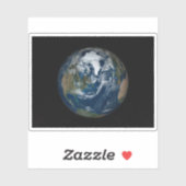 Sticker Terre Avec Nuages Et Glace De Mer 2 (Feuille)