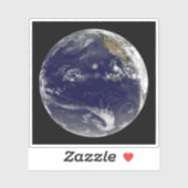 Sticker Terre Avec Trois Cyclones Tropicaux Dans Le Pacifi (Feuille)