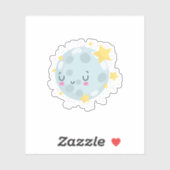 Sticker Terre Bleue (Feuille)