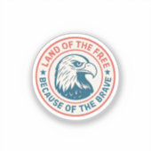Sticker Terre de l'Aigle Libre (Recto)