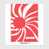 Sticker Terre du soleil levant - Japon (Feuille)