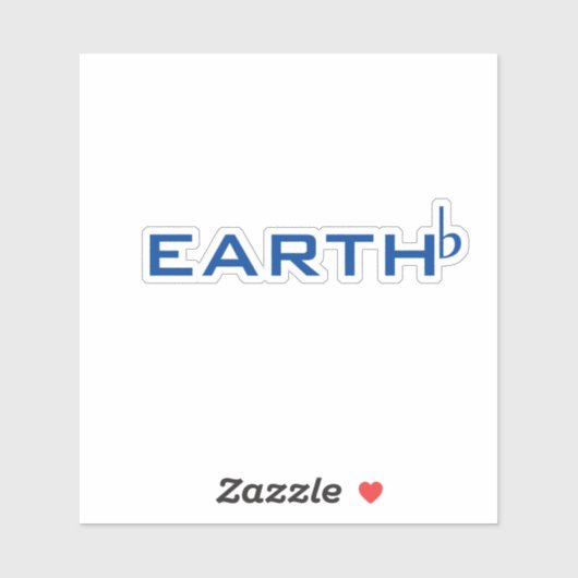 Sticker Terre plate (Feuille)