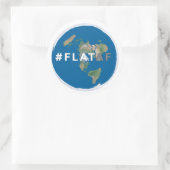 Sticker Terre Plate | #flataf (Sac)