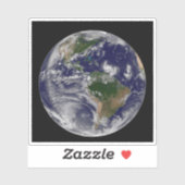 Sticker Terre Pleine Avec Tempêtes Tropicales Dans L'Atlan (Feuille)