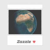 Sticker Terre Pleine De L'Espace Au-Dessus Du Continent Af (Feuille)