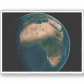 Sticker Terre Pleine De L'Espace Au-Dessus Du Continent Af (Devant)