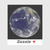 Sticker Terre Pleine Montrant Diverses Tempêtes Tropicales (Feuille)