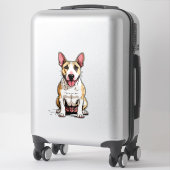 Sticker Terrier Bull Anglais Chien (Sur valise)
