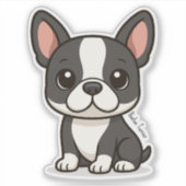 Sticker Terrier de Boston (Devant)