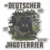 Sticker Terrier de chasse allemand (Jagdterrier) (Devant)