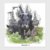 Sticker Terrier de chasse allemand (Jagdterrier) (Feuille)