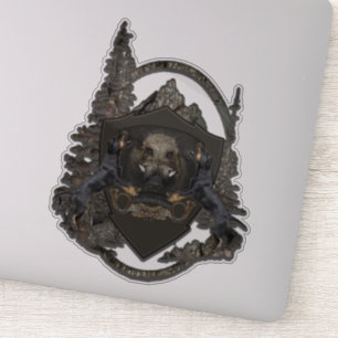 Sticker Térrier de Chasse Allemand (Jagdterrier) Autocolla