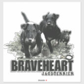 Sticker Terrier de chasse allemand, Le Jagdterrier, Art (Feuille)