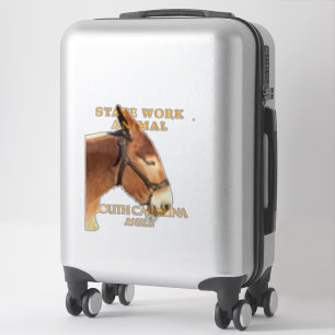 Sticker Territoire de Caroline du Sud Animal de Travail Le
