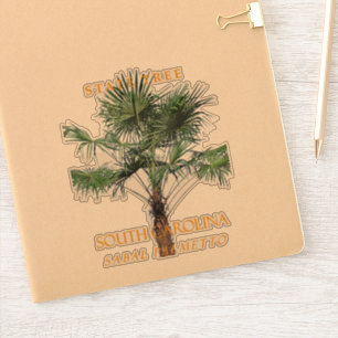 Sticker Territoire de Caroline du Sud Arbre Le Palmetto