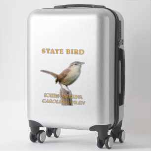 Sticker Territoire de Caroline du Sud Oiseau Le Troglodyte