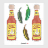 Sticker T'es Kitten ? Sauces Chaudes Cuite Chat Salsa épic (Feuille)