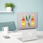 Sticker T'es Kitten ? Sauces Chaudes Cuite Chat Salsa épic (Ordinateur portable sur le bureau)