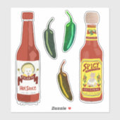Sticker T'es Kitten ? Sauces Chaudes Cuite Chat Salsa épic (Feuille)