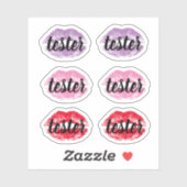 Sticker Tester l'échantillon Essayez-moi Lips Lipstick pro (Feuille)